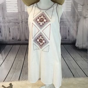 White/Cream Boho Inspired Dress NWT